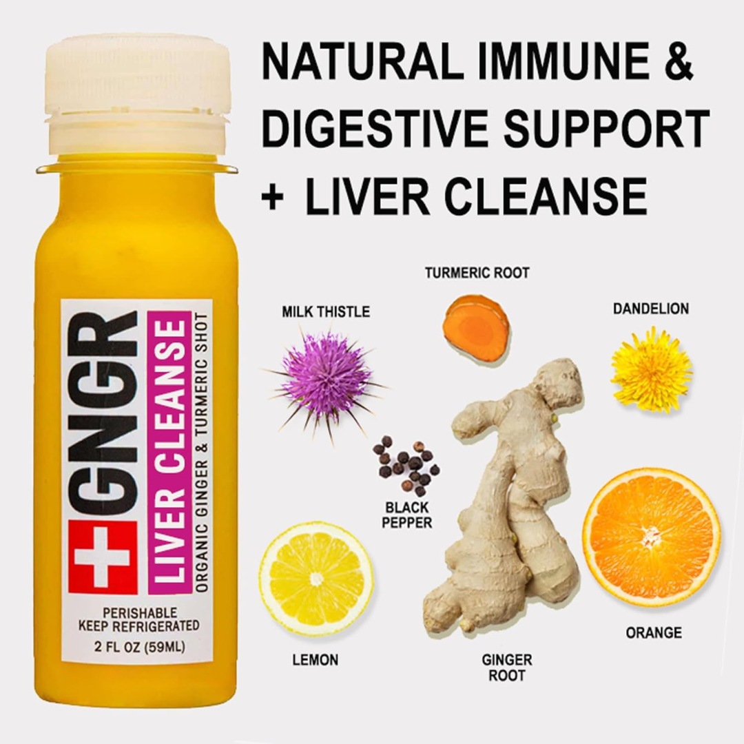 Liver Cleanse Shot: Ginger, Milk Thistle, Dandelion Detox | The